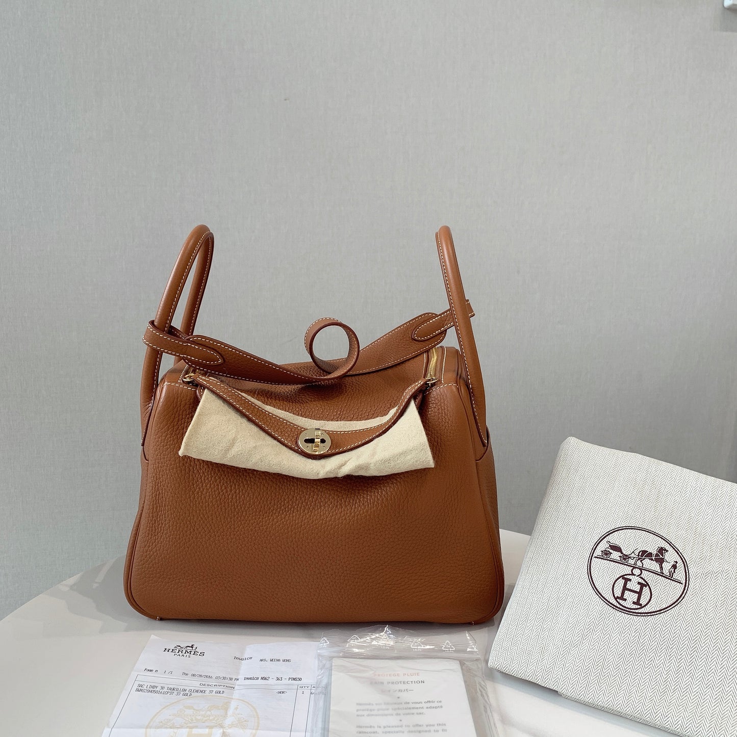 Hermès Lindy 30 Taurillon Clemence