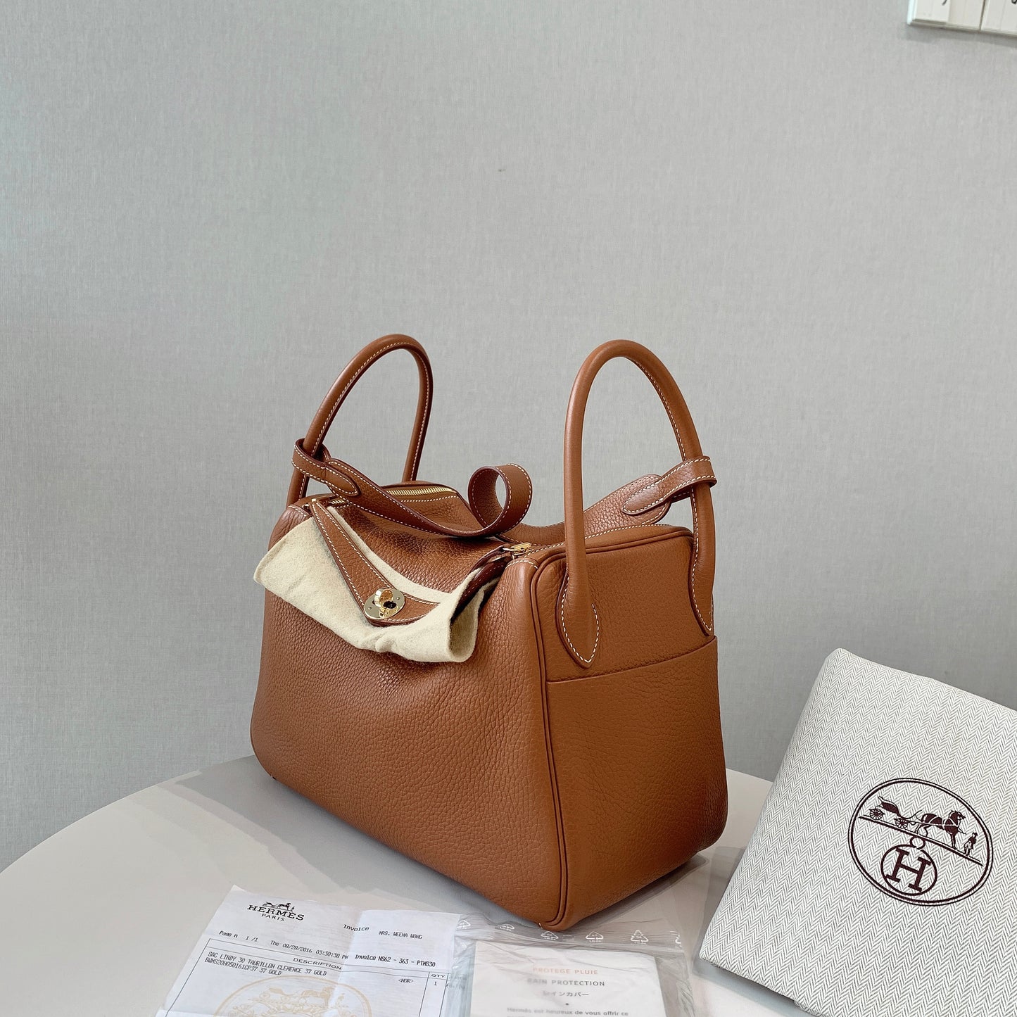 Hermès Lindy 30 Taurillon Clemence