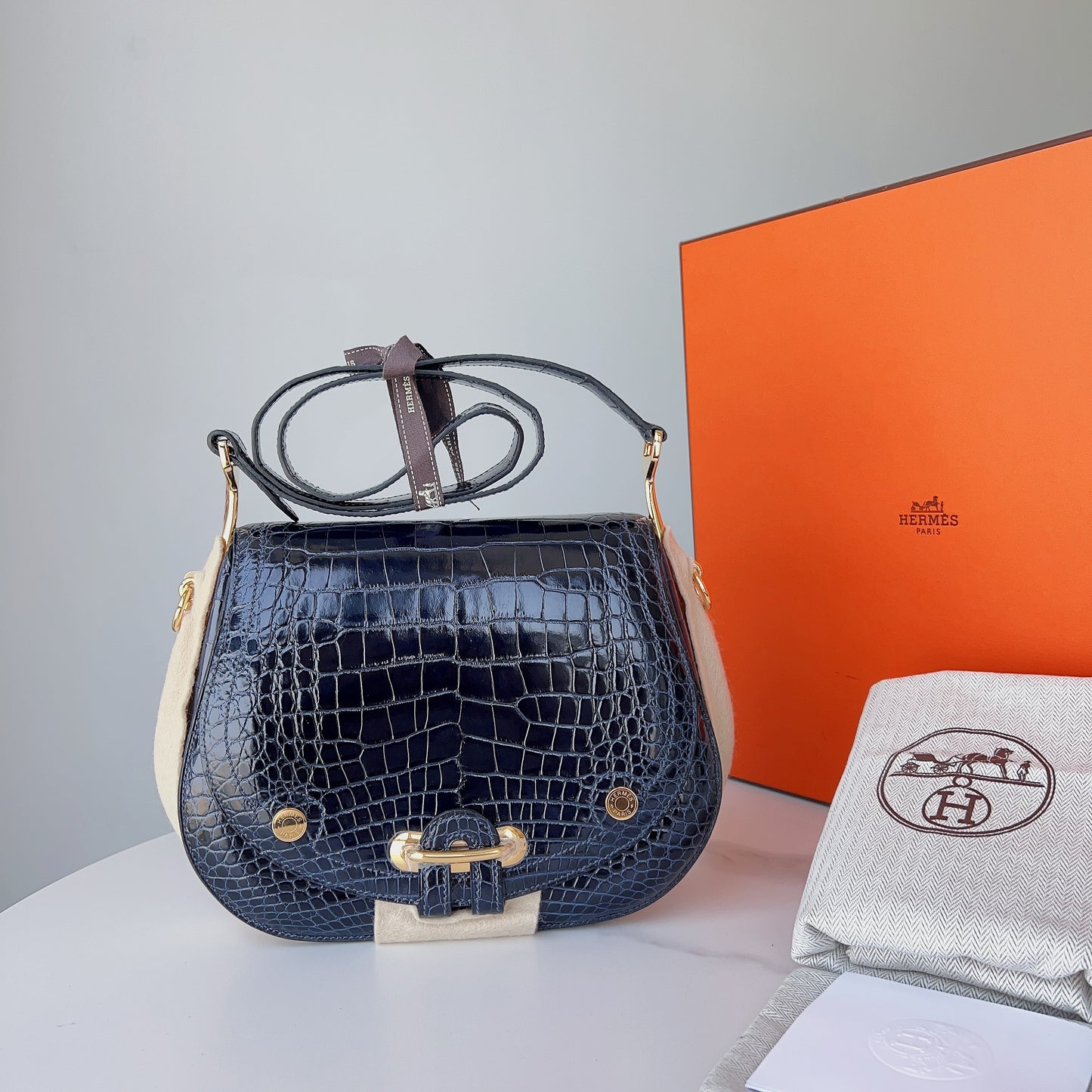 Hermès Passe-guide 23.5 Crocodile