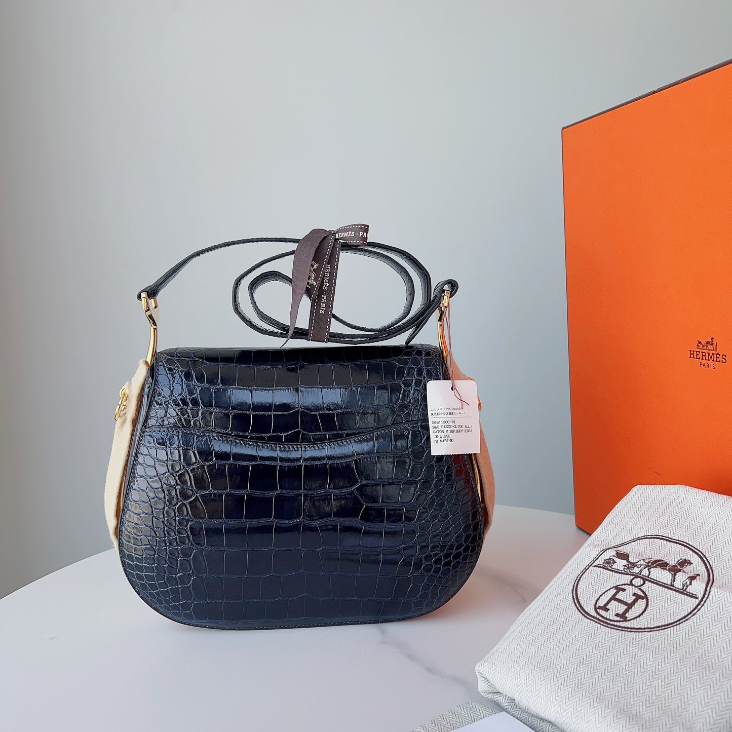 Hermès Passe-guide 23.5 Crocodile