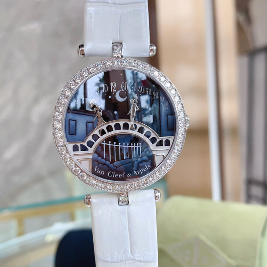 Van Cleef & Arpels VCARN9VI00 Des Amoureux Poet 18k Pont