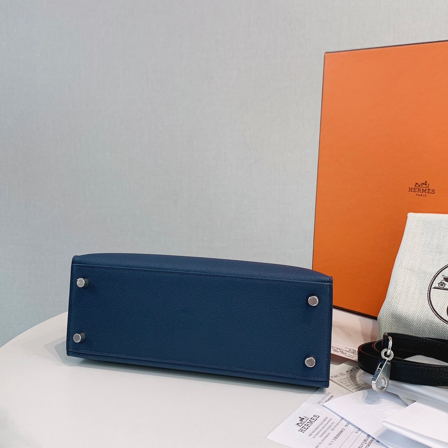 Hermès Kelly 25 Epsom Bleu De Prusse