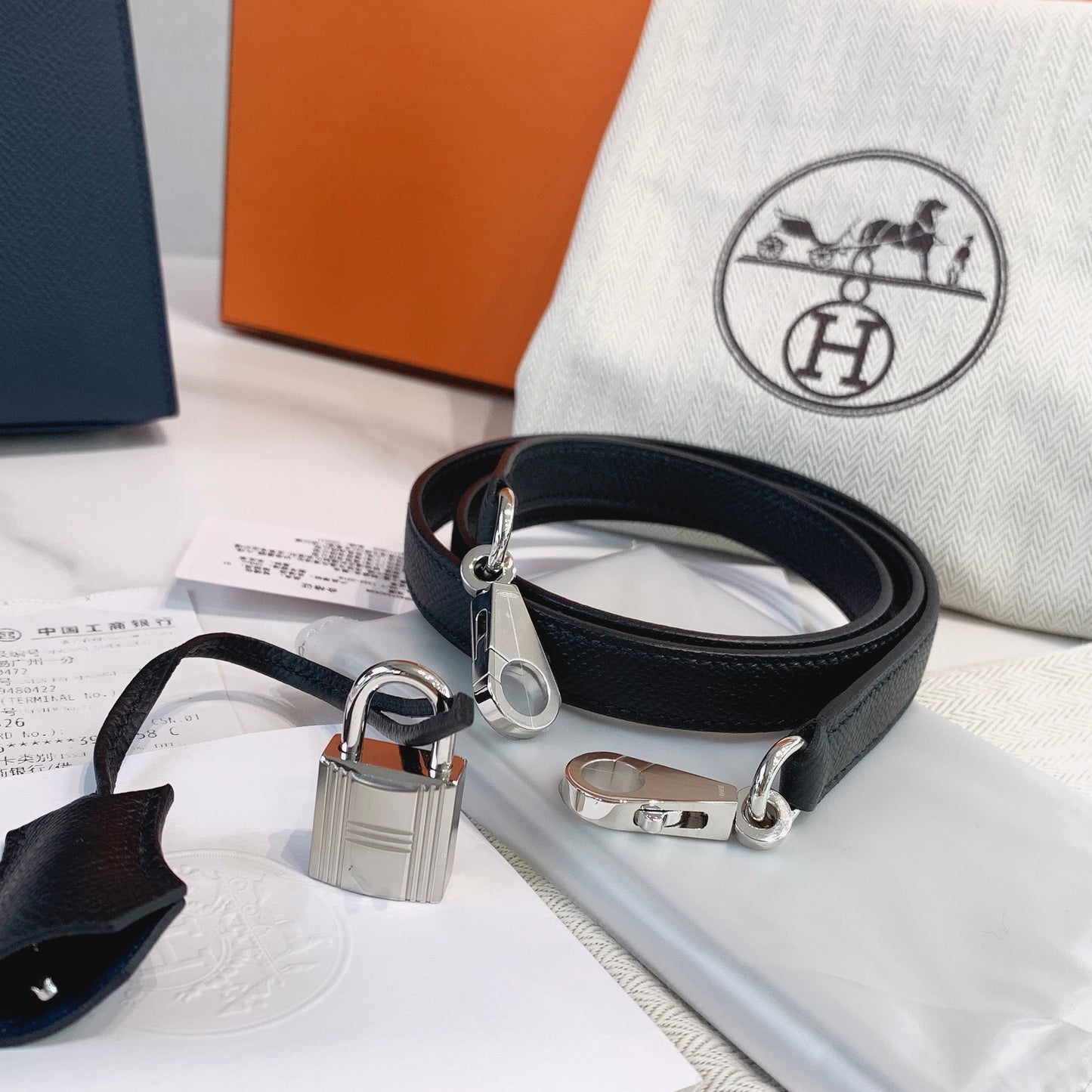 Hermès Kelly 25 Epsom Bleu De Prusse